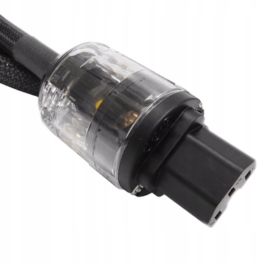 Кабель живлення TOMANEK TPC GOLD-BLACK 230V 16A Schuko-IEC, 1м