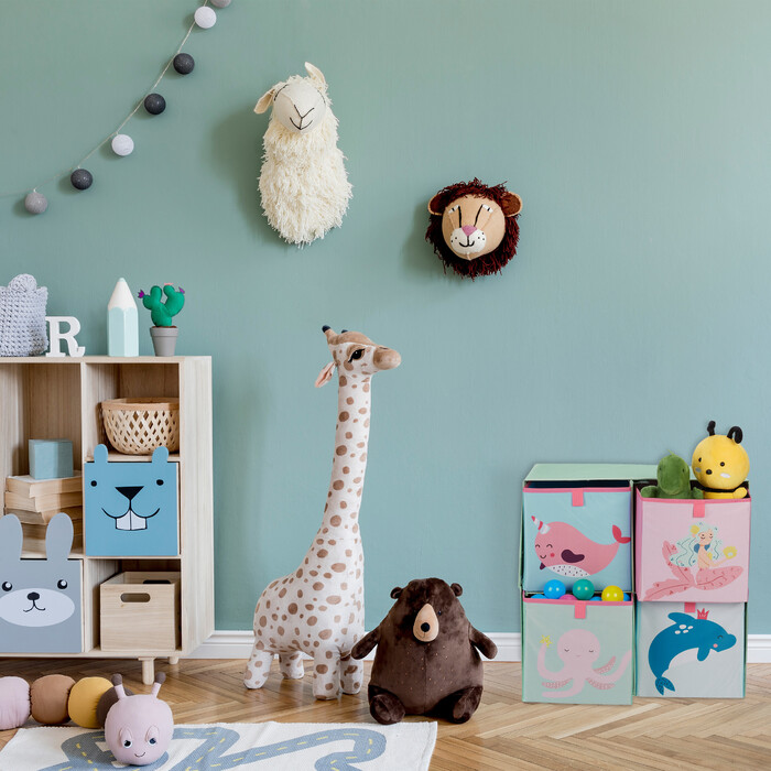 Relaxdays Children's Shelf with Boxes