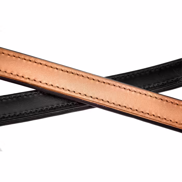 Leather Dog Lead - Training Lead - Leather Lead for Dog - Lead 3-Way Adjustable, for all Dogs (230cm, Beige)