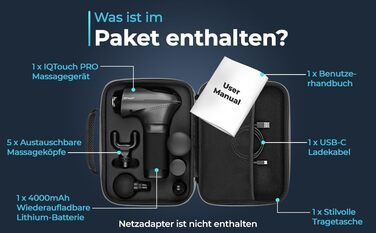 Масажер для м'язів IQTouch PRO: масажна пістолета для розслаблення м'язів | Масажна пістолета
