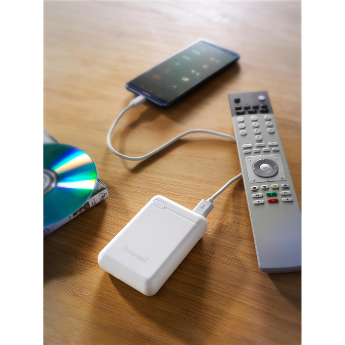 Powerbank Intenso 10000mAh XS - білий, для смартфонів, планшетів, MP3-плеєрів та цифрових камер