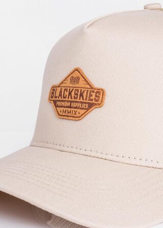 Кепка бейсболка Blackskies Essentials Trucker (бежево-коричнева) | Унісекс, сітка, для чоловіків та жінок, streetwear, outdoor, літо