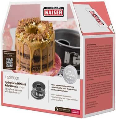 Форма для випічки Kaiser Inspiration Mini Springform 18 см з антипригарним покриттям для аерофритюрниці