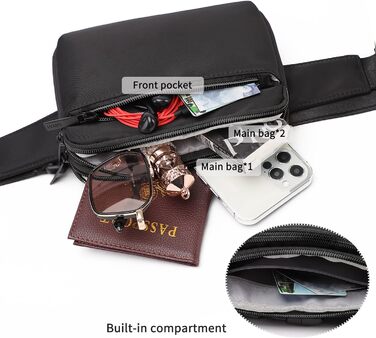 Поясна сумка TYNAT T201 сірого кольору, ультралегка, для туризму та спорту (чоловіча/жіноча)