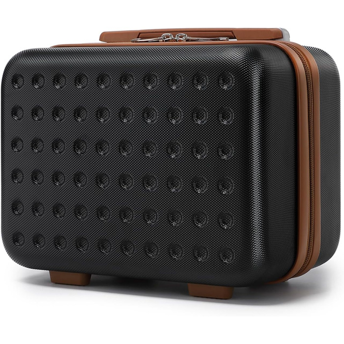 Чемоданчик для косметики KONO, 31x22x18 см, ABS пластик, чорний