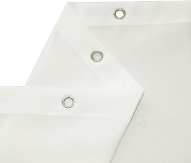 Штора для ванної кімнати YISURE антигрибкова 200x220 см, текстиль-поліестер, водонепроникна, колір кремовий