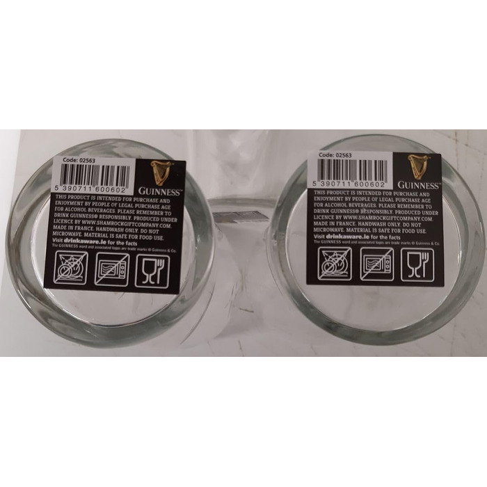 Набір з 2 склянок Guinness McLaughlin's Irish Shop - Ірландський магазин
