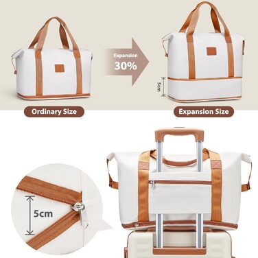 Чемодан Joyway ABS з жорсткою обшивкою, ручний багаж 56 см з TSA замком, відсіком для напоїв та стійким до тиску каркасом, білий