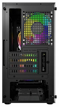 Ігровий комп'ютерний корпус Logic Atos ARGB mini, чорний, 3 вентилятори