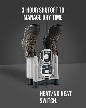 MAXX DRY Unisex-Adult Heavy Duty Boot and Glove Dryer, Gray, One Size