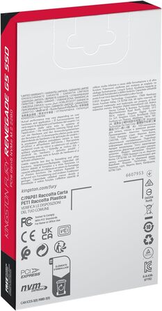 SSD Kingston Fury Renegade G5 PCIe 5.0 NVMe M.2 2280 2TB - SFYR2S/2T0