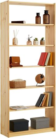 IDIMEX 7-Tier Standregal aus Massiver Kiefer
