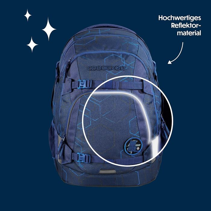 Шкільний рюкзак Coocazoo Mate: ергономічний, регульований, для 3 класу, Blue Motion