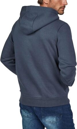 Худі DENIMFY для чоловіків, Regular Fit, з капюшоном, принт, бежевий, зелений, синій, чорний, сірий, розміри S-5XL (M, Navy-anthra-mineral Green)