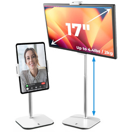 Підставка для планшета та iPad COOPER TabStand, регульована за висотою, білий колір (набір 2 шт), витримує до 2 кг, сумісна з iPad Pro, Air, Mini та Kindle