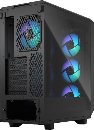 Корпус для ПК Fractal Design Meshify 2 Compact Black ATX Mid Tower, RGB, загартоване скло (Light Tint), високий повітряний потік