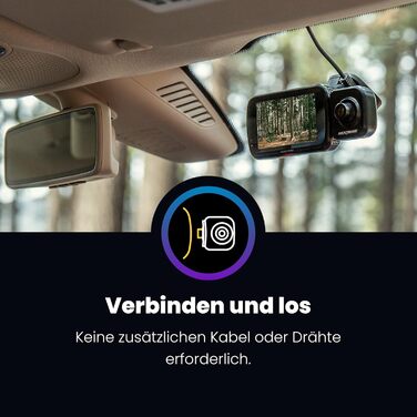 Nextbase 245609 Задня камера відеореєстратора для моделей 322GW, 422GW, 522GW, 622GW, HD, об'єктив 30° з роздільною здатністю до 1080p, 30 FPS, проста установка одним кліком