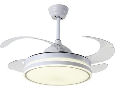 Вентилятор стельовий Bel Air Asgard 108 см з LED, DC-мотор, пульт, 3 режими, білий MINI