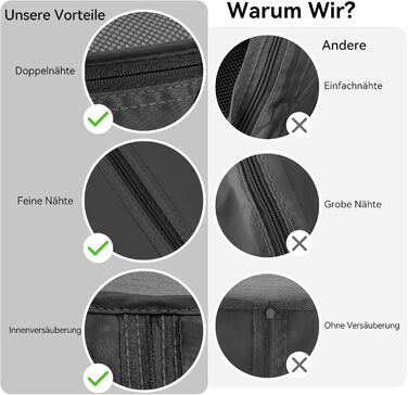 Органайзер для валізи Chijoo, набір 12 шт (чорний) – набір кубиків для пакування, аксесуари для подорожей