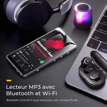 MP3 плеєр HIFI WALKER G7 Pro Android 13 160GB: Bluetooth, Wi-Fi, 5.2