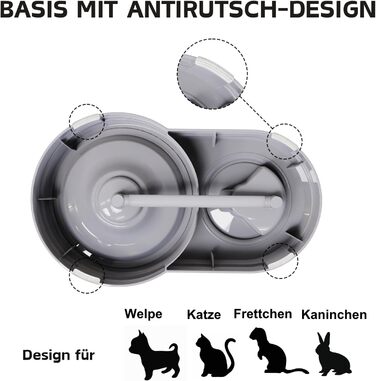 Автоматичний поїльник для котів та собак, 580 мл, фонтанчик для тварин з фільтром (сірий)