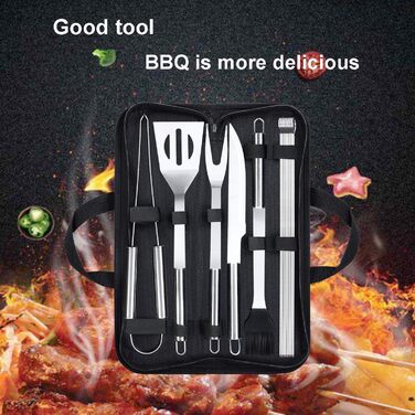 Набір гриль-посуду 13 предметів: аксесуари для гриля, інструменти для барбекю, набір для гриля, посуд для гриля з нержавіючої сталі з подарунковим пакуванням для чоловіків, кемпінгу, пікніка, сімейного відпочинку та вечірок на природі