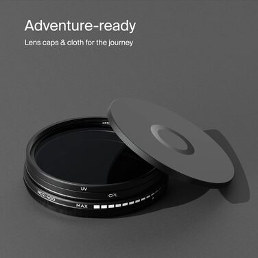 Набір фільтрів Urth 43mm: UV, CPL (поляризаційний), ND2-400