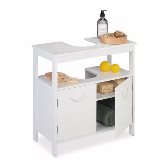 Relaxdays Bathroom Vanity with Rope Handles
