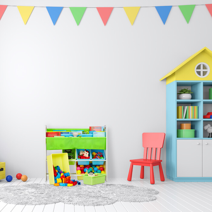 Relaxdays Kids' Shelving Unit with 10 Compartments and Design