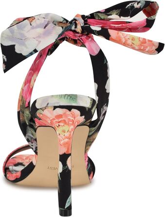 Босоніжки Nine West Kelsie на підборах, 39 EU, Black Summer Blooms принт, жіночі