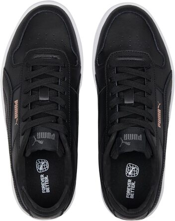 Кросівки PUMA Carina Street для жінок, чорний, рожеве золото, білий металік, 42 EU (39 EU)