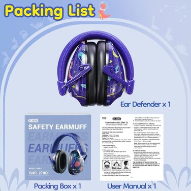 Навушники для захисту від шуму Dr.meter для дітей, блакитні. Ідеально підходять для дітей з аутизмом, для повсякденного використання, спорту та заходів.