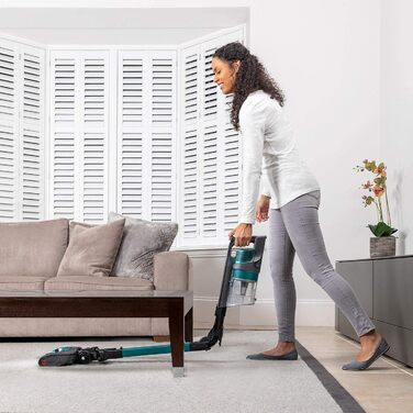 Пилголом Shark бездротовий із ручкою [IZ201EU] - 40 хв роботи, Anti Hair Wrap, 0.7 л, 26 x 24.5 x 118 см; (насадка для шерсті тварин, блакитний)