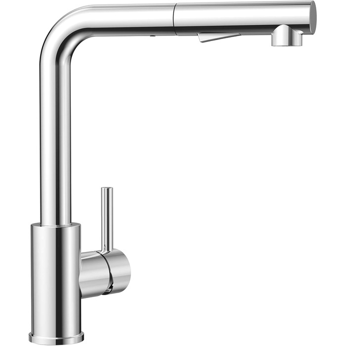 Змішувач кухонний висувний CECIPA з донним виливом, нержавіюча сталь, 2 режими, 360° оберт, матовий, для кухні