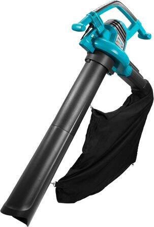 Gardena ErgoJet 3000 Garden Vacuum/Blower: Leaf blower/vacuum with a 3000 W motor output, 170 l/s suction power, 310 km/h blowing speed, with shredder and collection bag, including shoulder strap (9332-20)