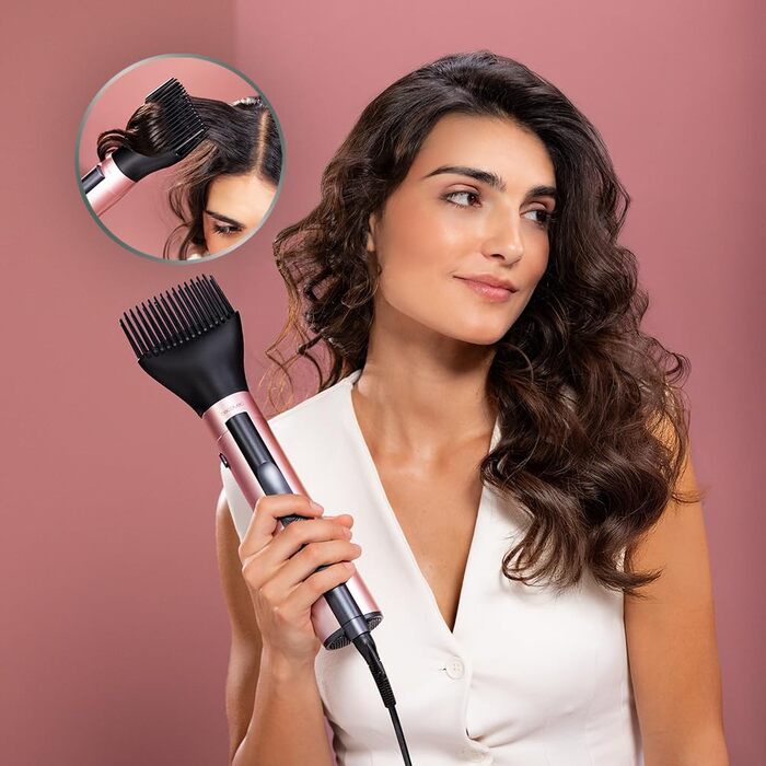 Cecotec AirBrush Gyro Elite: Ротаційна щітка-фен з керамічним покриттям 5в1. 1100W, іонізація, 5 насадок, двостороння ротація, холодна насадка, 3 температурні режими