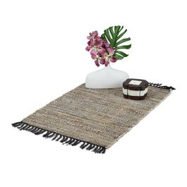 Relaxdays Patchwork Rug, 60 x 110 cm