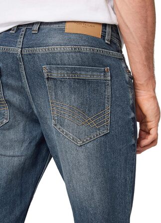 Джинси чоловічі Tom Tailor Marvin Straight 36W/32L, Mid Stone Wash - Оригінальний денім