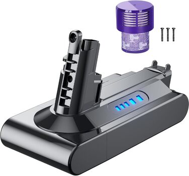 Запасний акумулятор Powtree V10 для пилососів Dyson (1 фільтр + 3 гвинти)