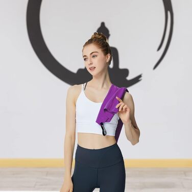 Рушники з мікрофібри для пляжу, сауни, фітнесу, йоги (2 шт. 180x80см + 80x40см)