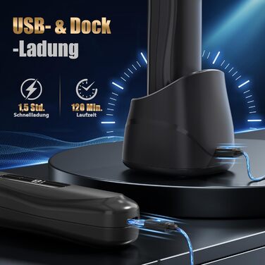 Електричний жіночий епілятор 2-в-1 для тіла та бікіні, вологостійкий, чорний