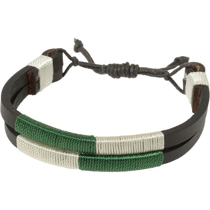 Аргентинський шкіряний ремінь з шнуром та шкіряним браслетом. Шкіряний ремінь з вишивкою для чоловіків та жінок. Аргентинські пояси (зелено-бежевий, 115)