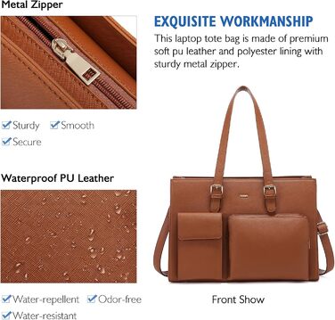 LOVEVOOK Сумка-шоппер для жінок, велика, для ноутбука 15.6