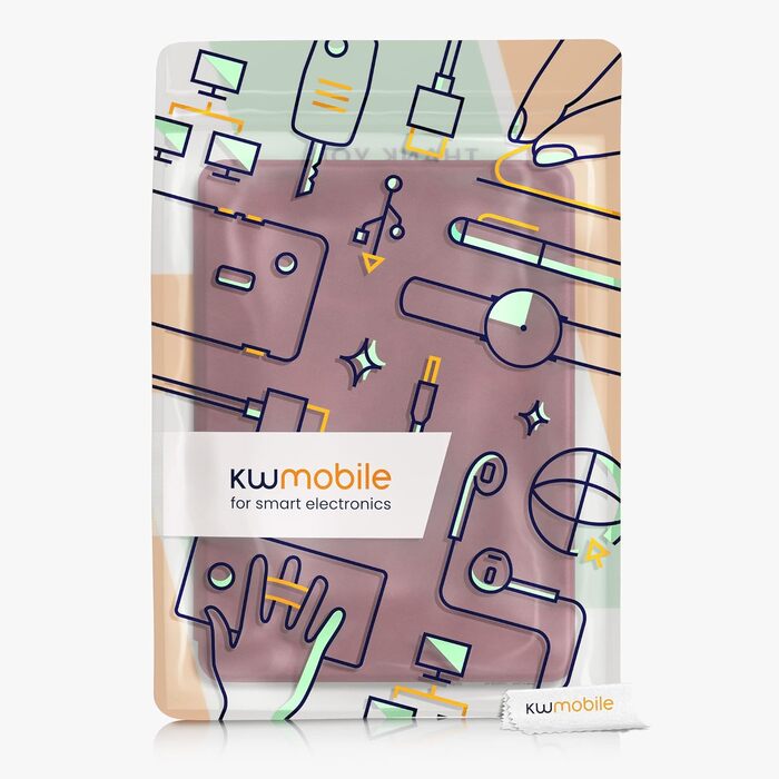 Чохол kwmobile для Amazon Kindle Paperwhite 11-го покоління (2021) - з екошкіри, захисний, темно-червоний