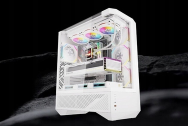 Корпус для комп'ютера darkFlash DY460 White ATX, 4x ARGB вентилятори, USB-C