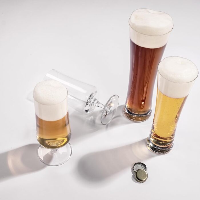 Набір склянок для пива Schott Zwiesel Basic 0.3 л (4 шт.), класичні келихи для крафтового пива, Tritan-кристал, Made in Germany