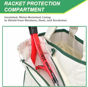 Спортивна сумка-рюкзак для тенісу та піклболу TILDOSAC 2-в-1 - водонепроникна, велика, для чоловіків та жінок