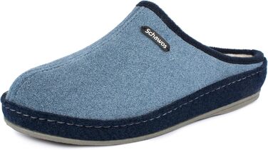 Шкарпетки-домашні жіночі Schawos Lisa з вовни з підкладкою, тепла, з супінатором, неслизька підошва (41 EU, Морський колір)