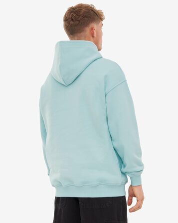 Унісекс худі Johnny Urban Cody Oversize — базовий світшот з капюшоном із цупкої тканини, однотонний, льодяно-блакитний