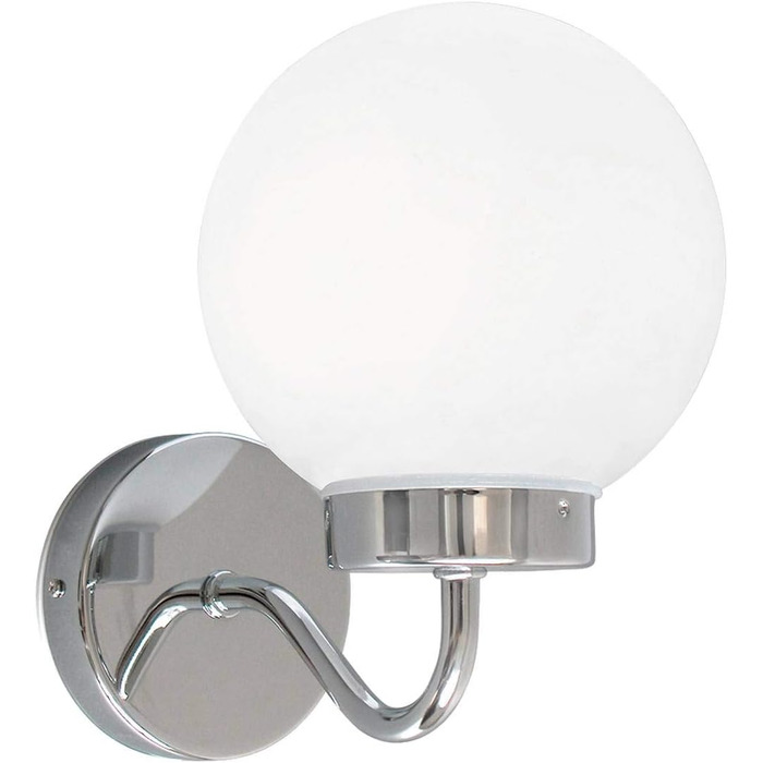 Send Bathroom TOGO in Chrome White Wall Lamp Globe Lamp Bathroom Lamp